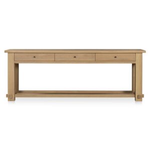 Craft that clicks. It’s all in the connection. Morey keeps things simple—so the details can speak. Rounded corners and exposed joinery at each leg show off the build