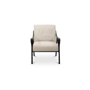 Rowe makes beige feel intentional. A subtly patterned polyester weave softens the seat