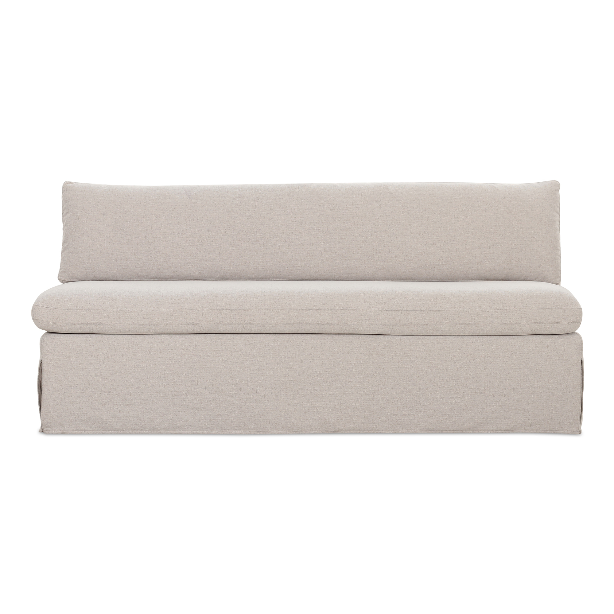 Fable Slipcover Dining Bench Beige