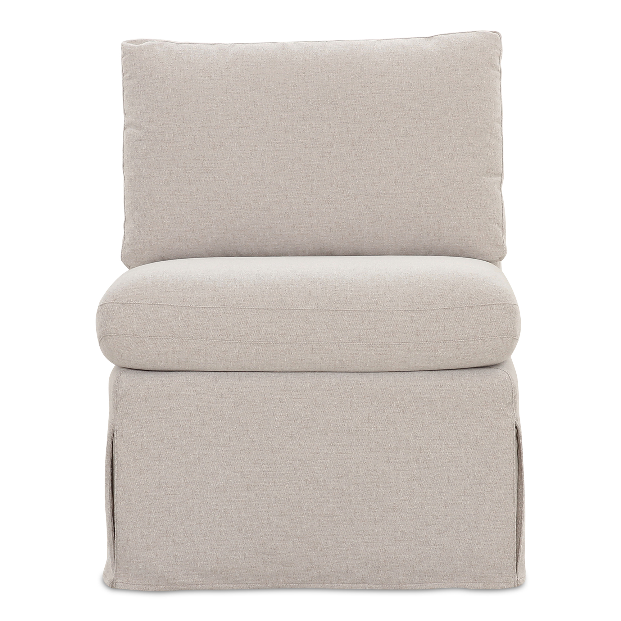 Fable Slipcover Dining Slipper Chair Beige