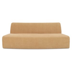 Ahead of the curve. Naomi brings curves into the conversation. This convex module is part of a sculptural seating system that plays well solo or paired with its concave counterpart. Configure it into a crescent