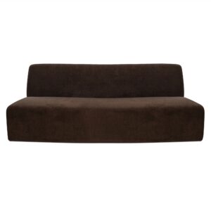 Ahead of the curve. Naomi brings curves into the conversation. This convex module is part of a sculptural seating system that plays well solo or paired with its concave counterpart. Configure it into a crescent