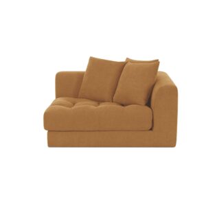 Corners deserve better than being an afterthought. Davie’s corner chair is the connector that turns your seating into one easy