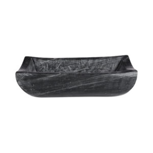 A bowl that doesn’t whisper—it anchors the room. Carved from Selwara black marble