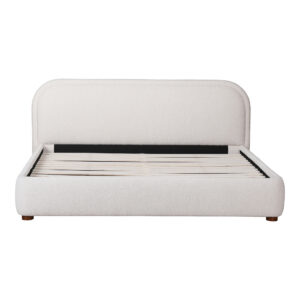 this bed's gentle lines and rounded corners will give your bedroom a sense of tranquility. Simultaneously
