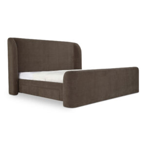 featuring both a headboard and a footboard crafted to create a cozy sanctuary. At the same time