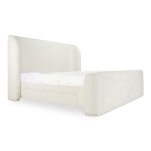 featuring both a headboard and a footboard crafted to create a cozy sanctuary. At the same time