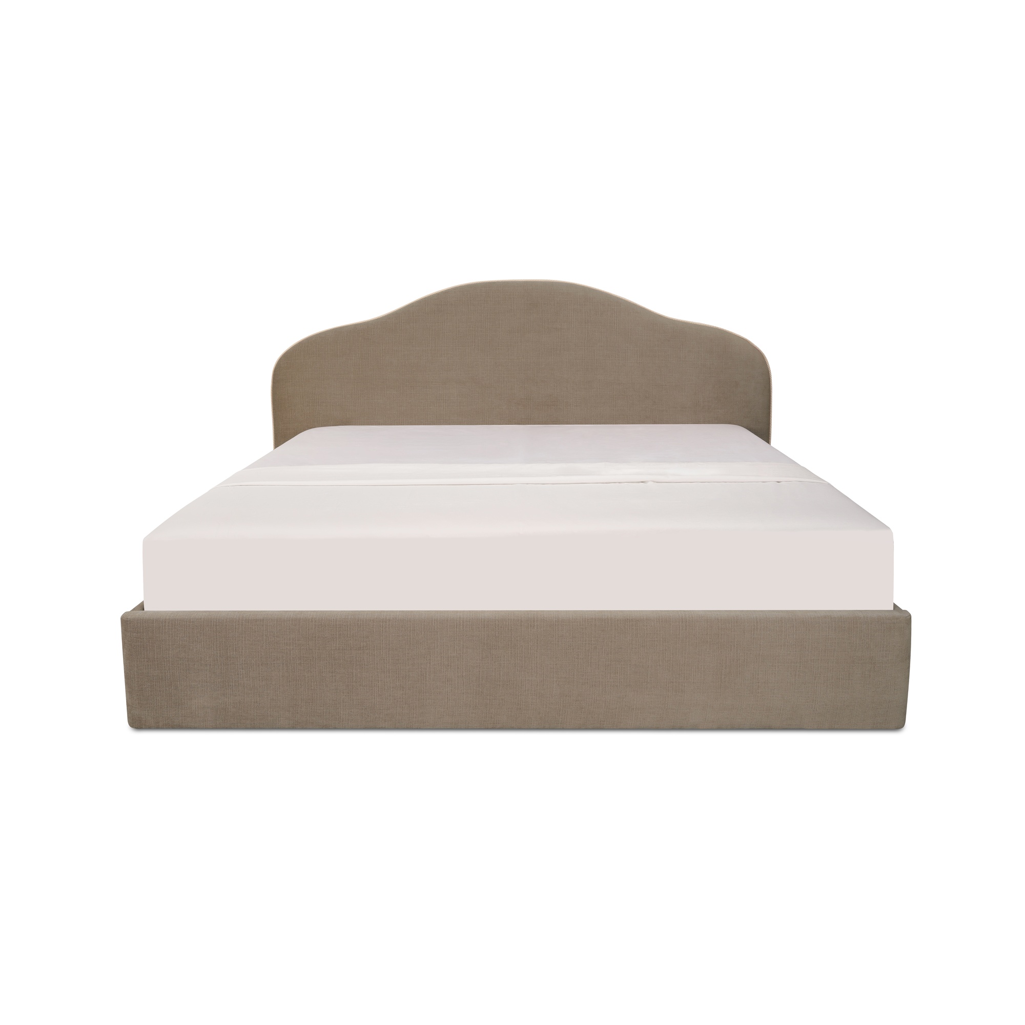 Maggie Queen Storage Bed Taupe