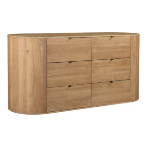 organic feel to bedroom storage. With six roomy drawers