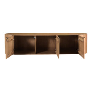 it’s made for easy storage and clean lines. Crafted from solid oak with natural wood variation