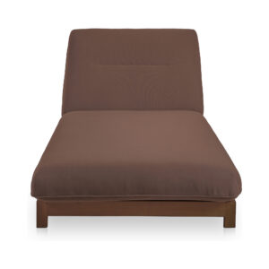 The Enzo outdoor adjustable lounge chair is an indulgence in contemporary comfort for an outdoor oasis. This low-profile lounge chair features a solid teak frame and quick-dry foam cushions upholstered in 100% Olefin fabric. Adjustable to five positions