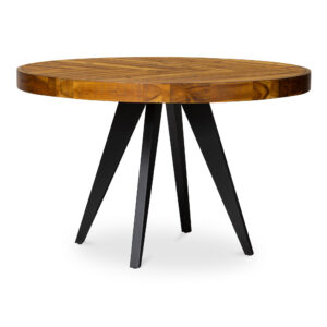 with careful consideration given to the natural variations and final appearance of each individual piece. The table's parquet-patterned top is complemented by elegant