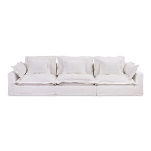With its elegant slipcover easy-to-clean LiveSmart performance fabric upholstery