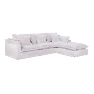 With its elegant slipcover easy-to-clean LiveSmart performance fabric upholstery