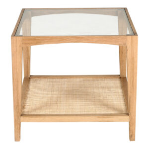 The perfect piece to weave into your space. The Harrington table’s lower shelf is made from woven natural cane