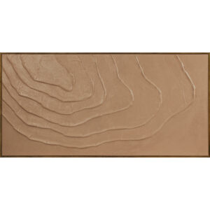 The Umbria framed painting's tactile layers of acrylic paint add profound depth