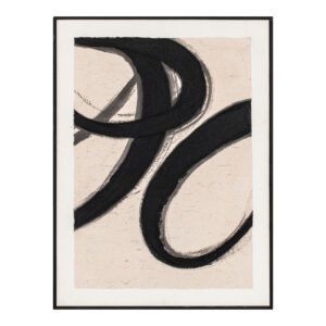The Poet framed painting features abstract
