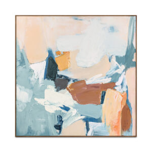 The Cherish framed painting captures a delicate balance of warmth and serenity
