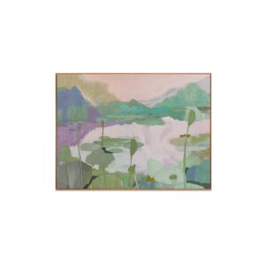 The Saison framed painting captures a serene landscape