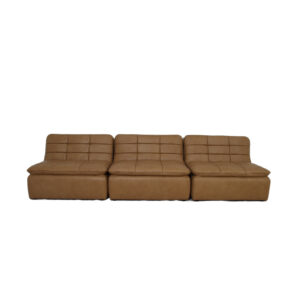 The Lino armless modular sofa adds vintage charm reimagined for modern sophistication. Inspired by 1970s modernist design