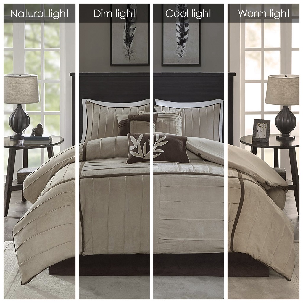 Dune 7 Piece Faux Suede Comforter Set