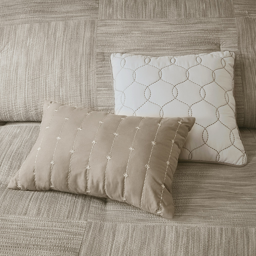 Walter 7 Piece Printed Seersucker Comforter Set