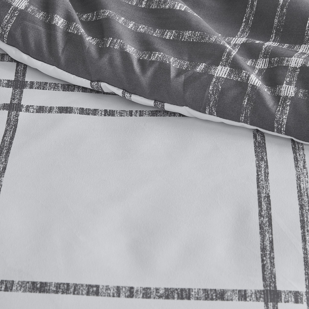 Pike Plaid Reversible Comforter Set