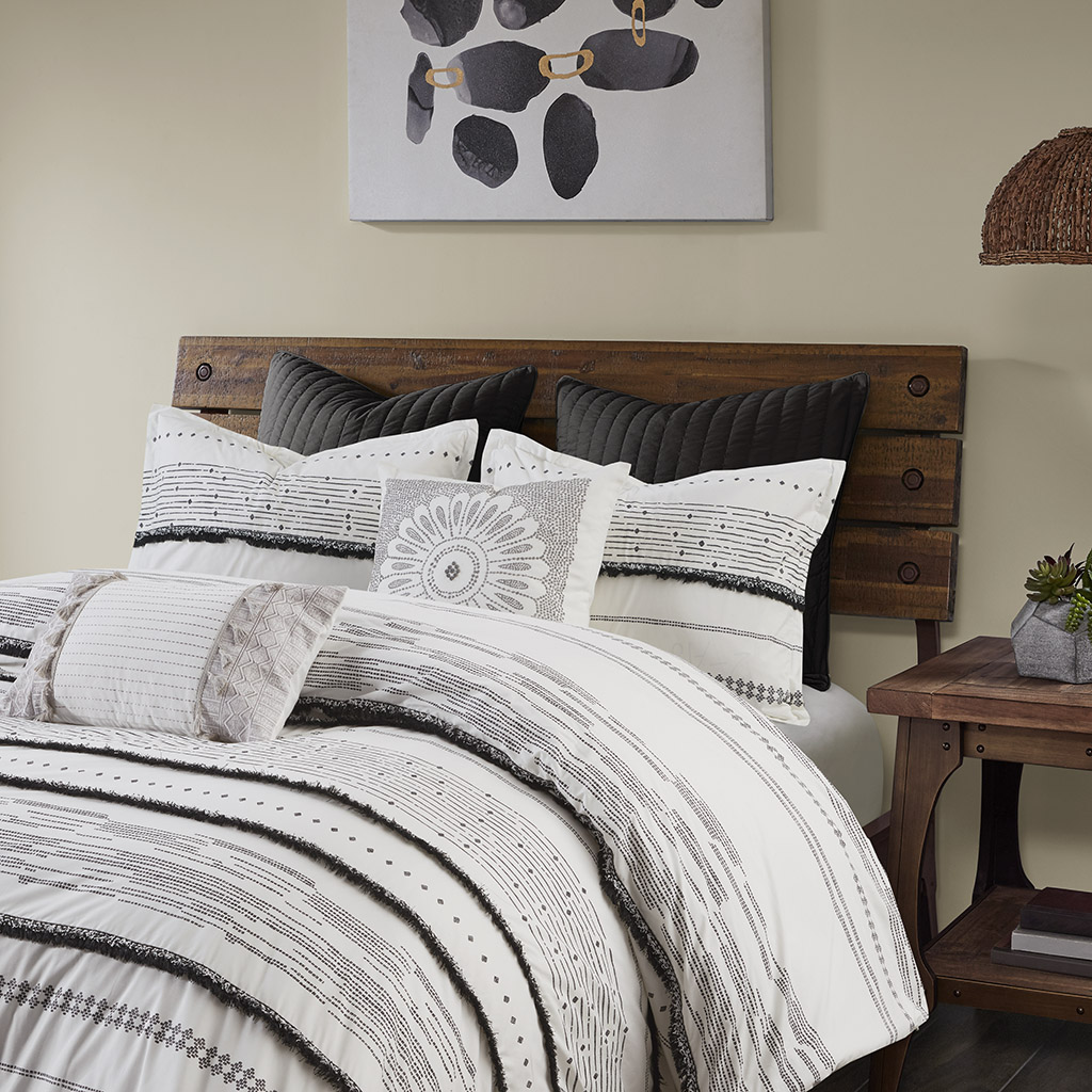 Nea Cotton Printed Comforter Set with Trims