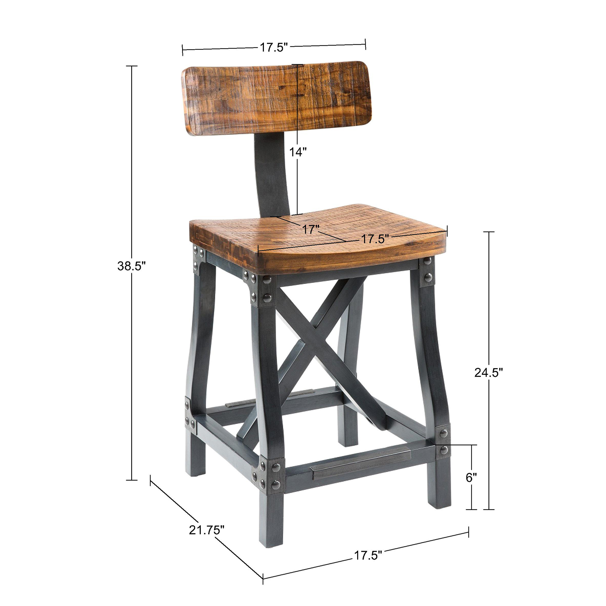 Lancaster Counter Stool with Back