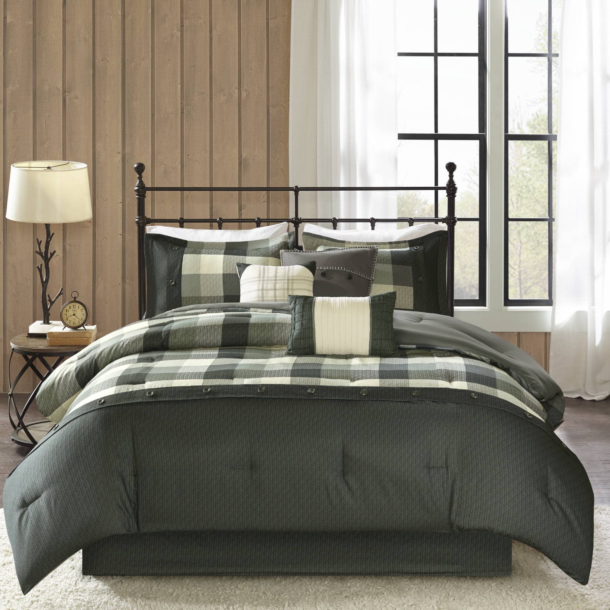 Ridge 7 Piece Herringbone Comforter Set