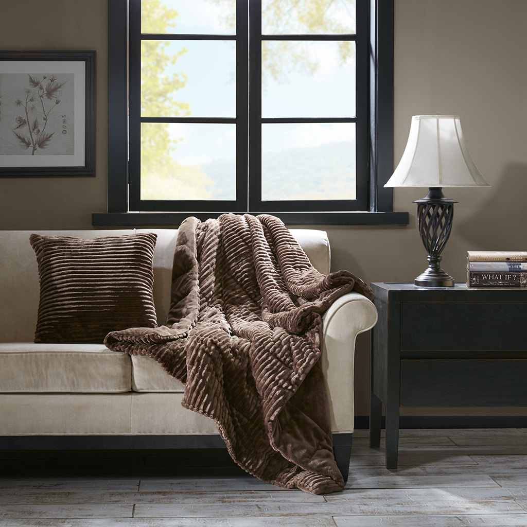 Parker Oversized Plush Down Alternative Filled Throw