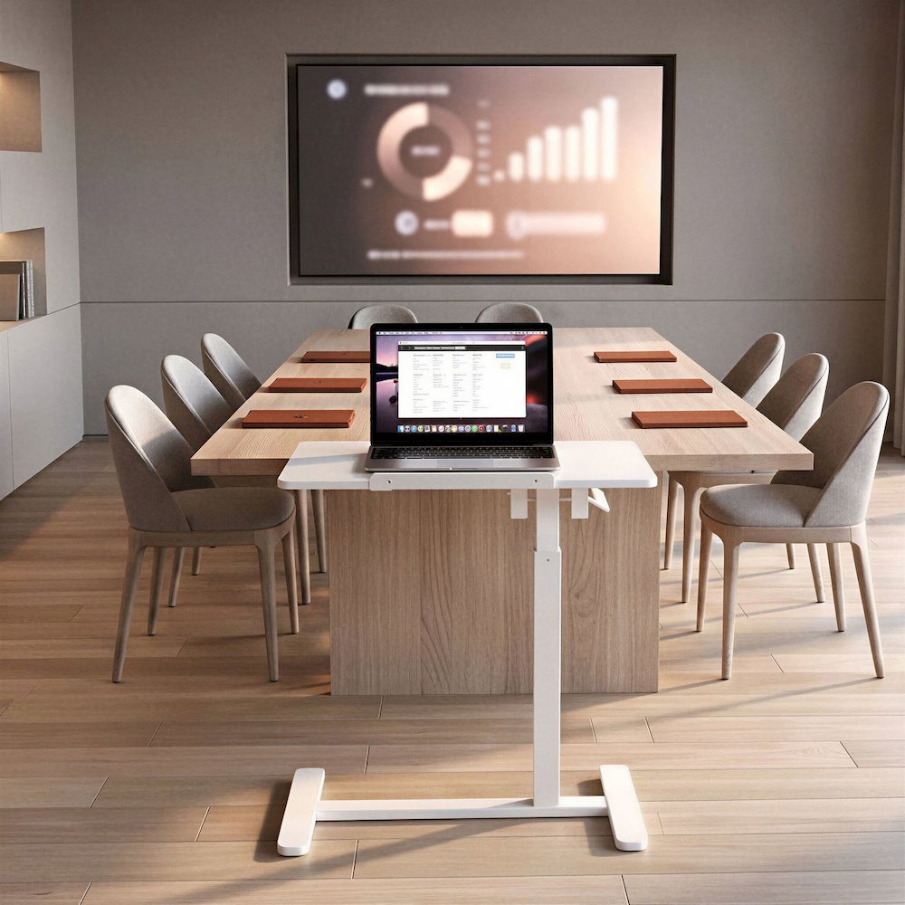 Techni Mobili Sit-to-Stand Rolling Adjustable Laptop Cart