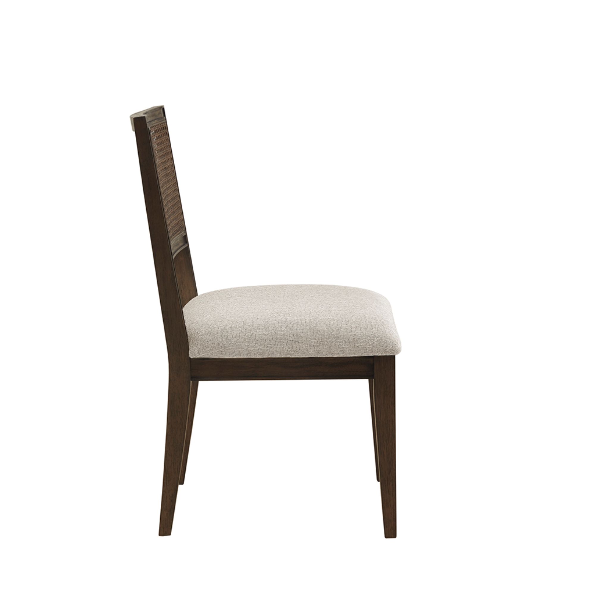 Kelly Rattan & Wood Dining Chair Set of 2