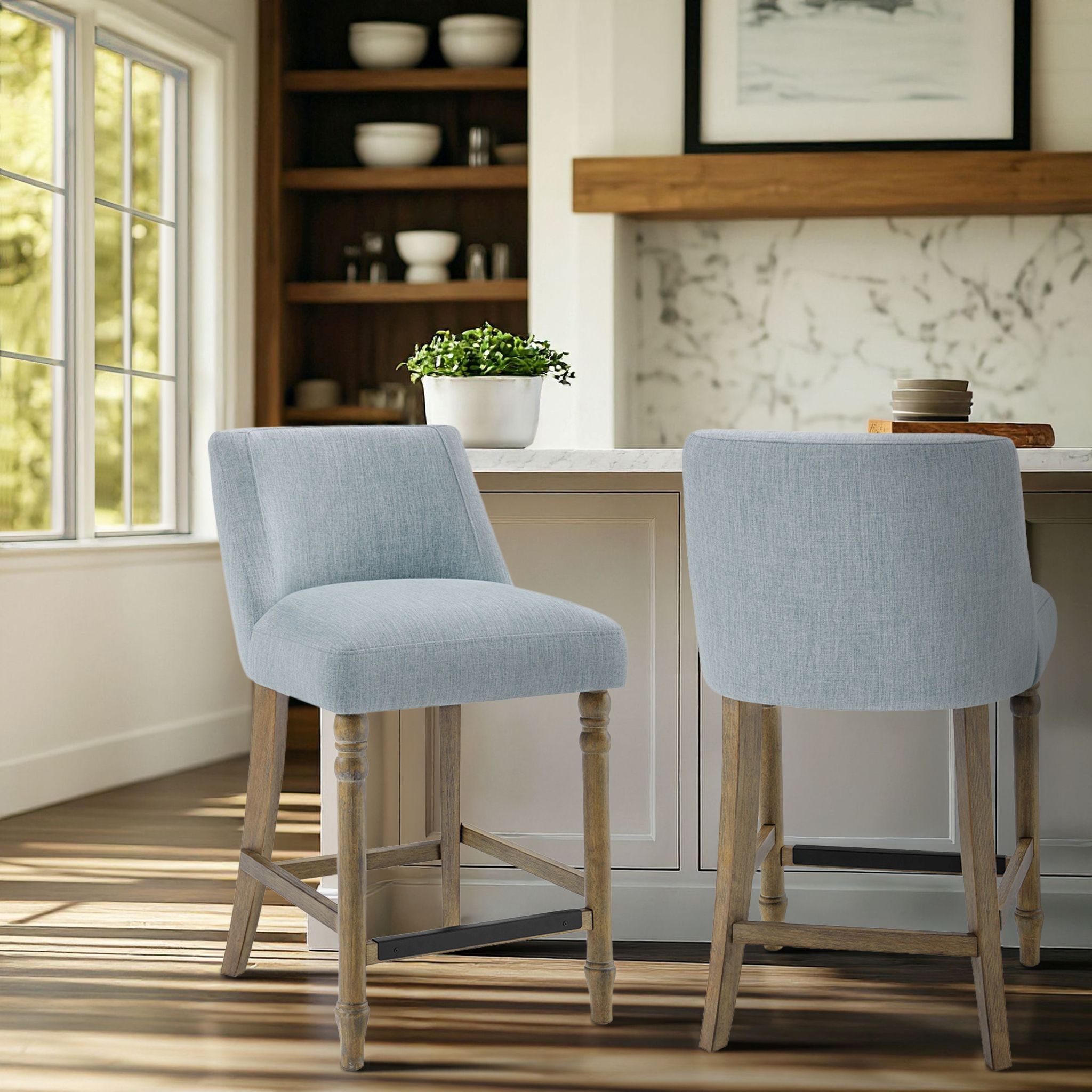 Delaney 25″ Upholstered Counter Stool