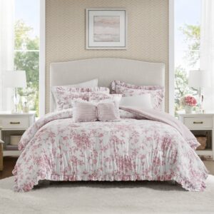 Adele Comforter Set with Decorative Pillows from Madison Park Essentials in  Pink. Adele Comforter Set with Decorative Pillows from Madison Park Essentials in  Pink. Adele Comforter Set with Decorative Pillows from Madison Park Essentials in  Pink. Adele Comforter Set with Decorative Pillows from Madison Park Essentials in  Pink. Adele Comforter Set with Decorative Pillows from Madison Park Essentials in  Pink.