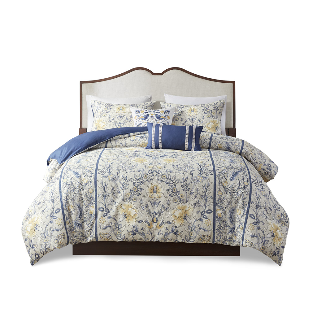 Livia 5 Piece Cotton Duvet Cover Set
