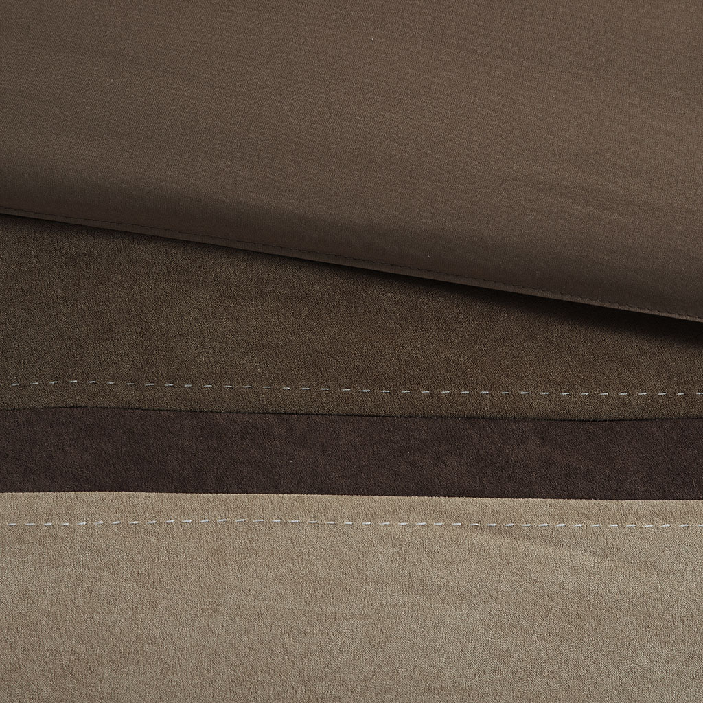 Palisades 7 Piece Faux Suede Comforter Set