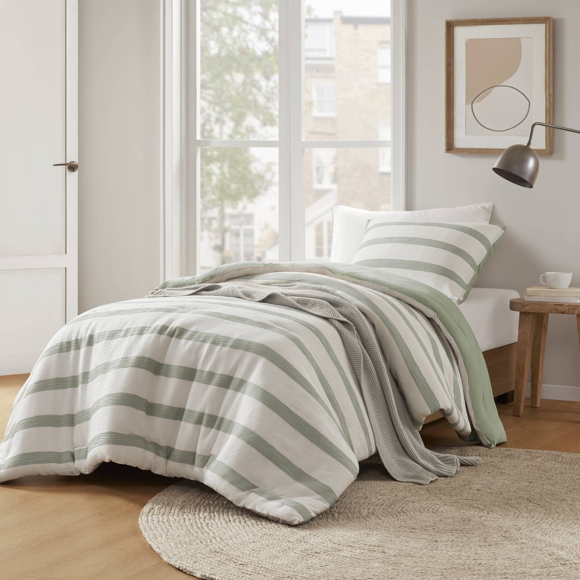 Merritt Yarn-dyed Striped Comforter