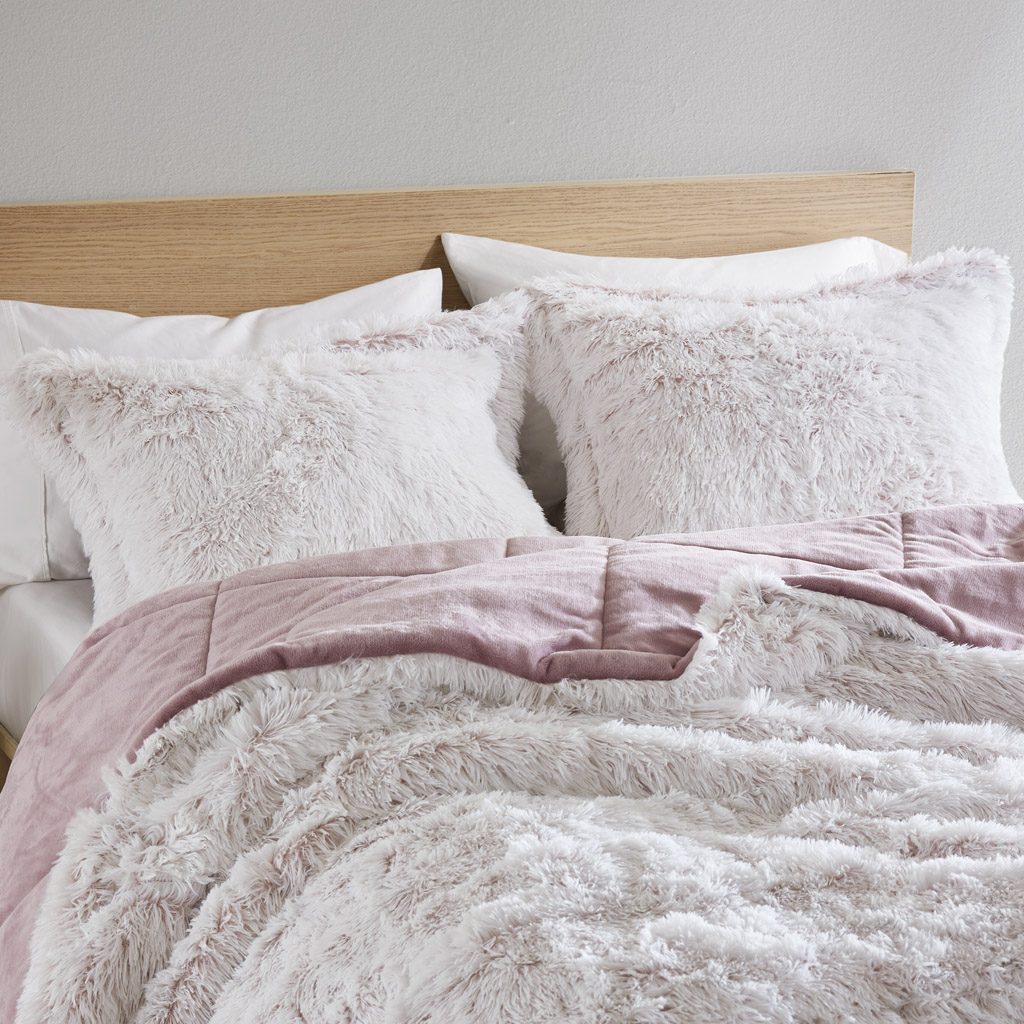 Malea Shaggy Faux Fur Comforter Mini Set