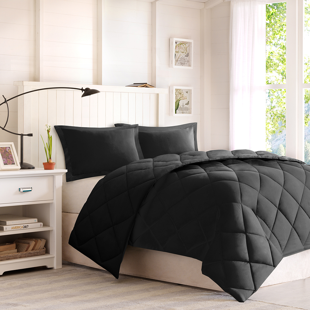 Larkspur 3M Scotchgard Reversible Down Alt Comforter Set