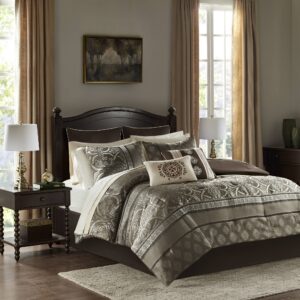 Zara 16 Piece Jacquard Comforter Set with 2 Bed Sheet Sets from Madison Park Essentials in  Brown. Zara 16 Piece Jacquard Comforter Set with 2 Bed Sheet Sets from Madison Park Essentials in  Brown. Zara 16 Piece Jacquard Comforter Set with 2 Bed Sheet Sets from Madison Park Essentials in  Brown. Zara 16 Piece Jacquard Comforter Set with 2 Bed Sheet Sets from Madison Park Essentials in  Brown. Zara 16 Piece Jacquard Comforter Set with 2 Bed Sheet Sets from Madison Park Essentials in  Brown.