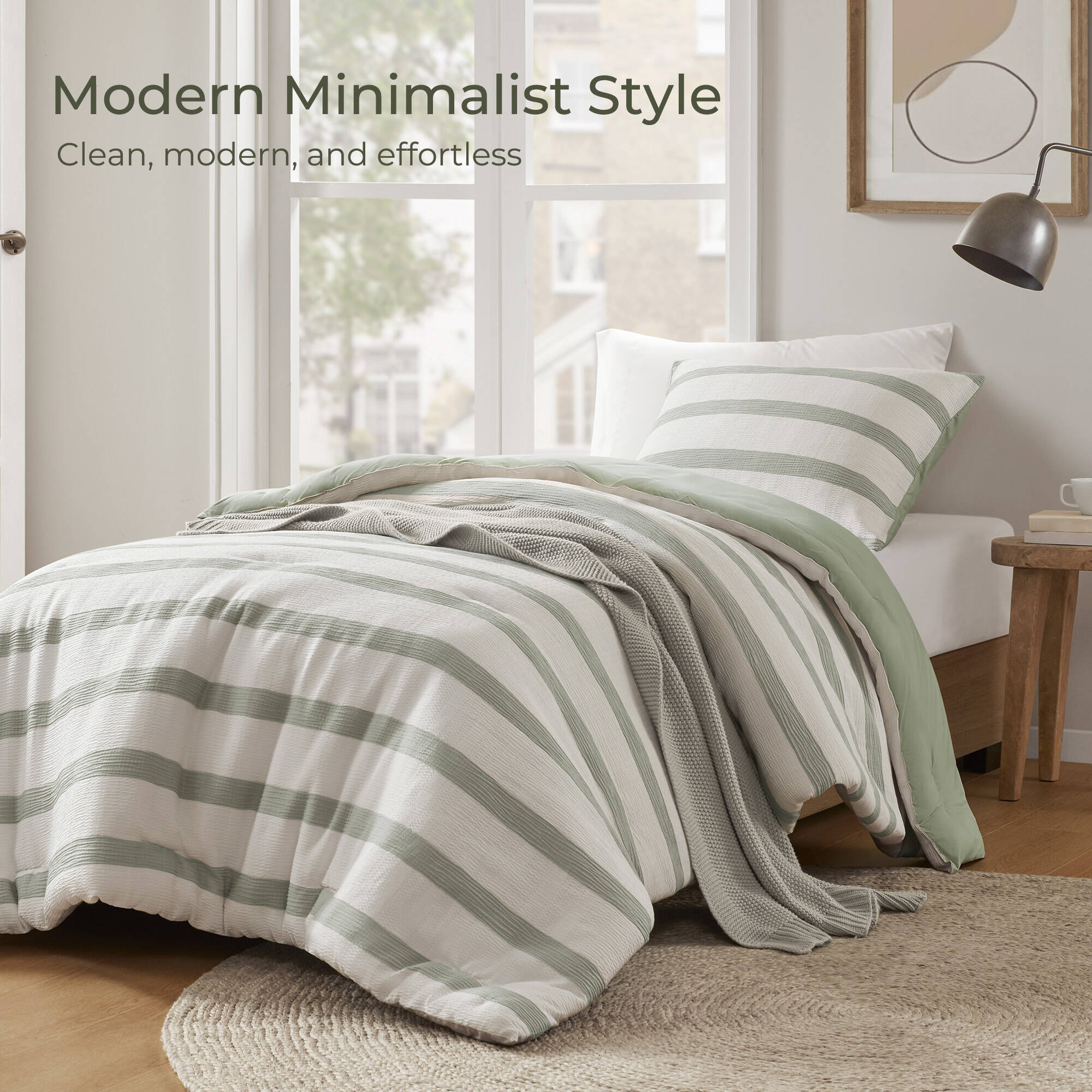 Merritt Yarn-dyed Striped Comforter