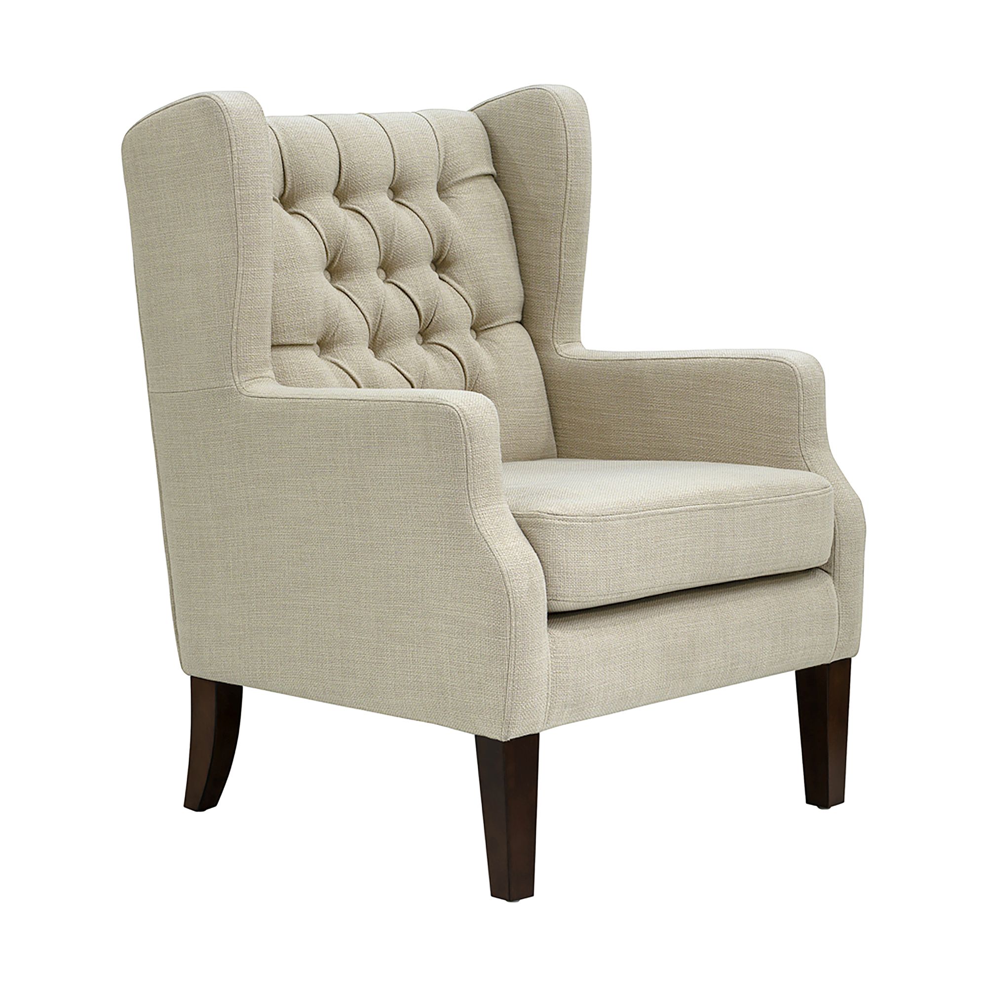 Maxwell Button Tufted Wing Chair