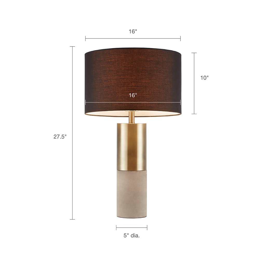 Fulton Metal and Concrete Table Lamp