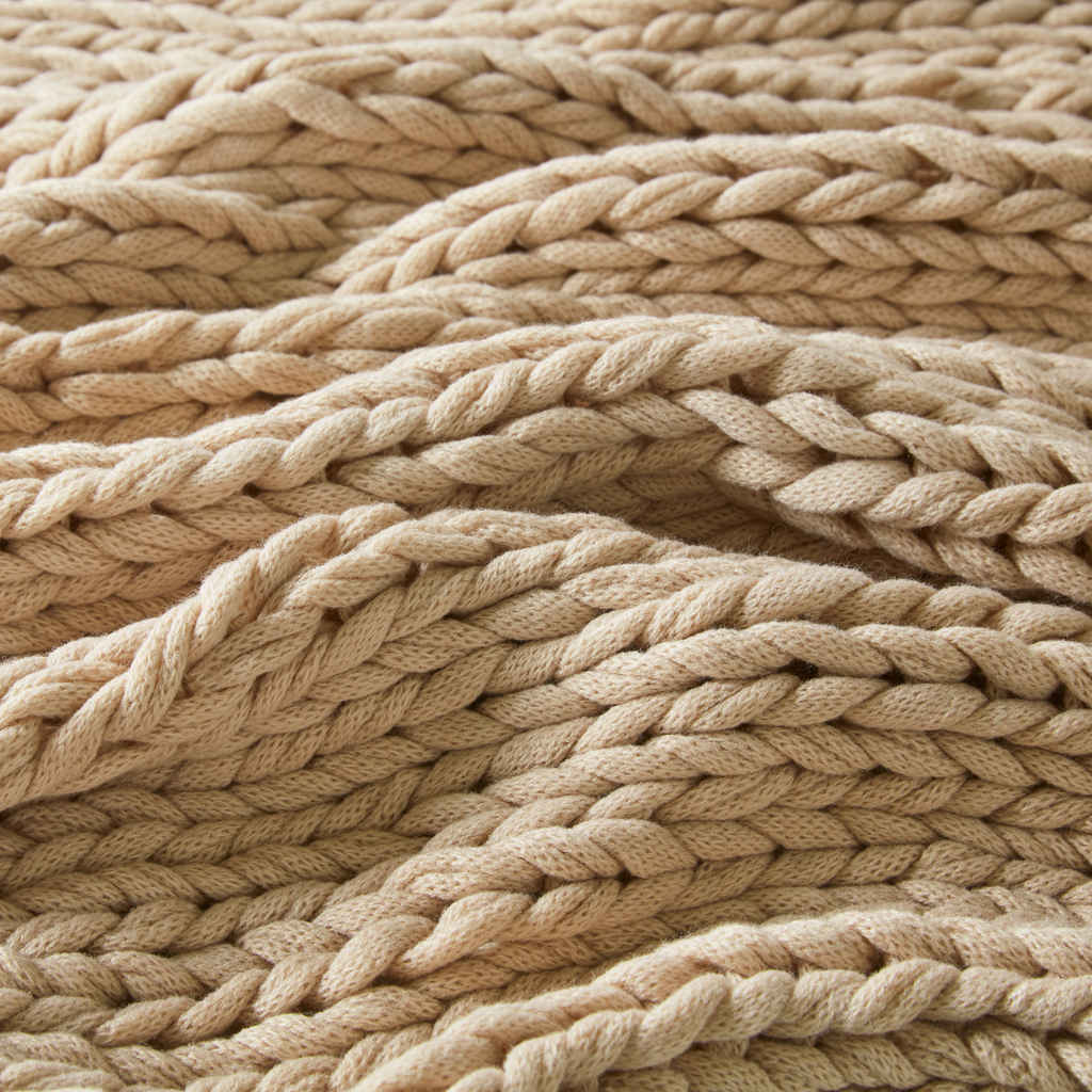 Chunky Double Knit Handmade Throw Blanket