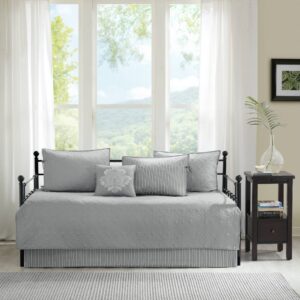 Quebec 6 Piece Reversible Daybed Cover Set from Madison Park in  Grey. Quebec 6 Piece Reversible Daybed Cover Set from Madison Park in  Grey. Quebec 6 Piece Reversible Daybed Cover Set from Madison Park in  Grey. Quebec 6 Piece Reversible Daybed Cover Set from Madison Park in  Grey. Quebec 6 Piece Reversible Daybed Cover Set from Madison Park in  Grey.