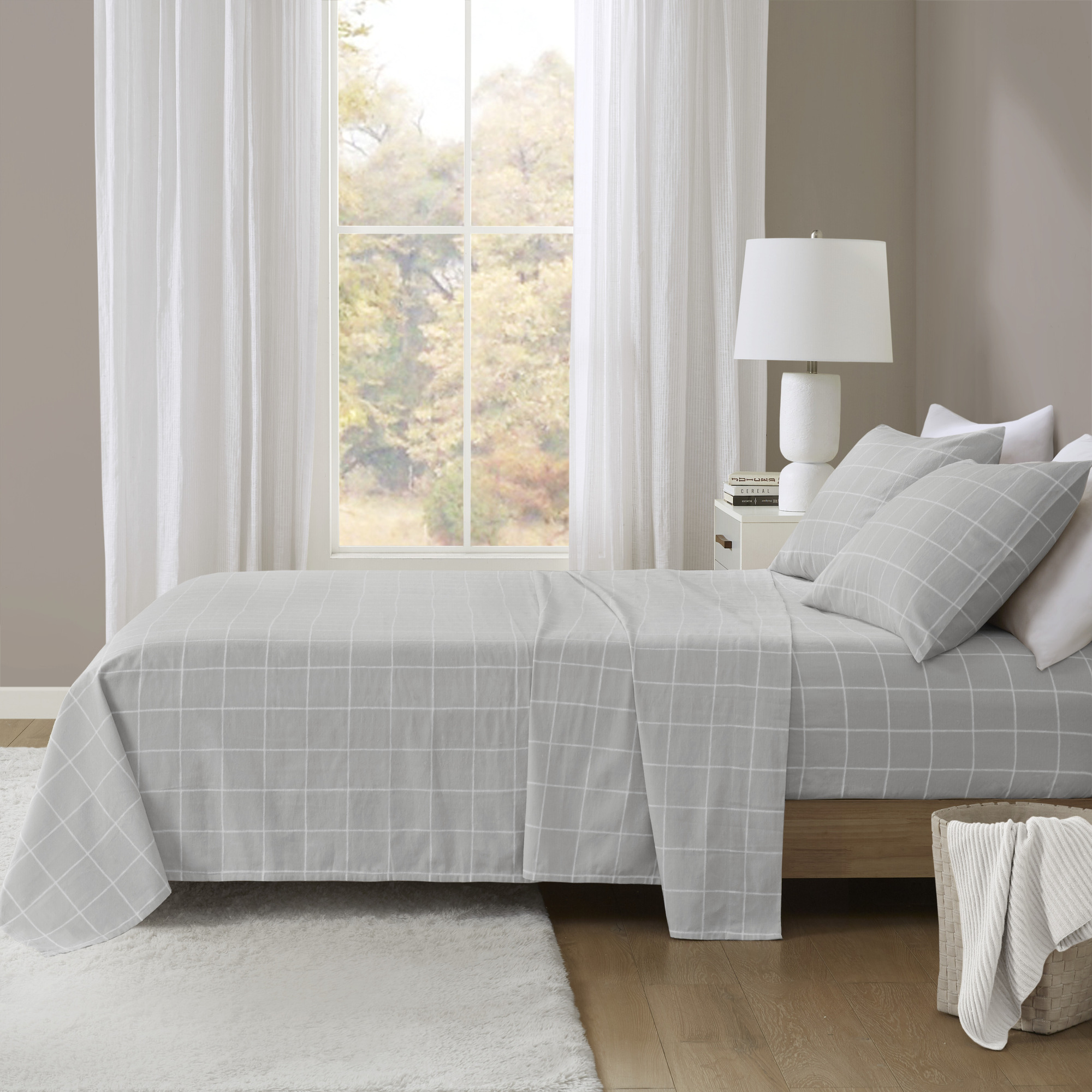 Cozy Cotton Flannel Printed Sheet Set