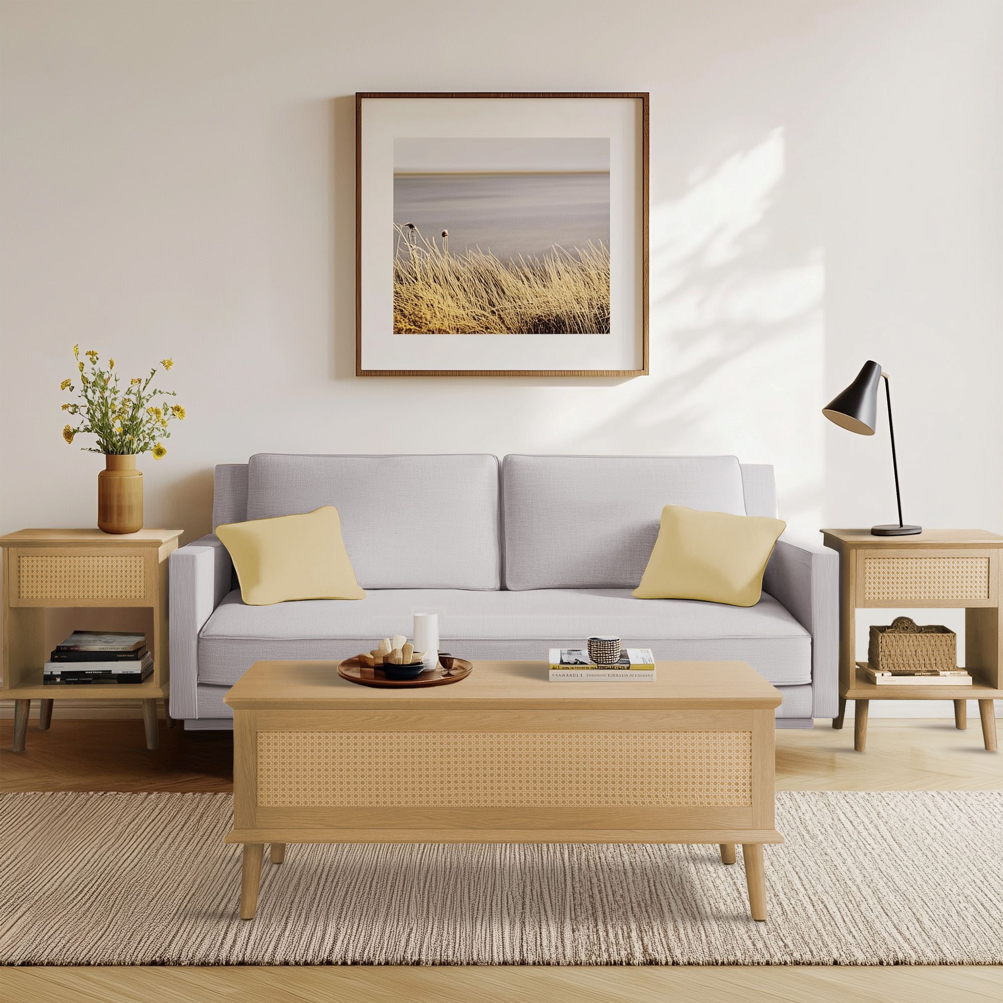 Teagan Lift-Top Rattan Coffee Table