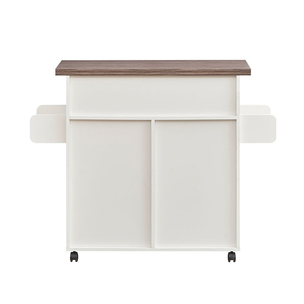 Techni Home Deluxe Mobile Kitchen Island Cart with Water Resistant Top