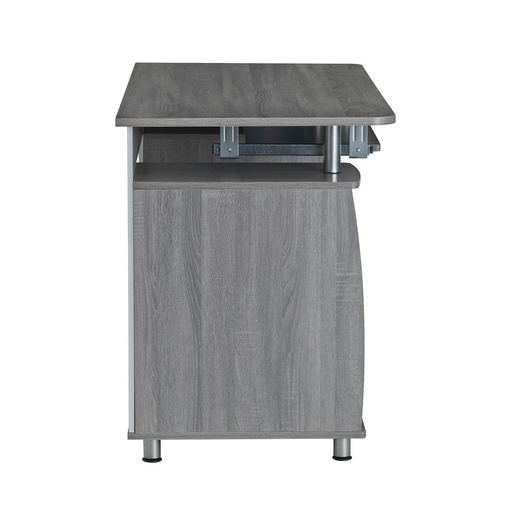 Techni Mobili Complete Workstation Computer Desk with Storage – Grey